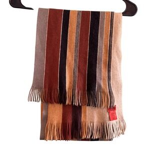 Missoni for Target Unisex Striped Knit Fall Wool Blend Wrap Neck Fringe Scarf